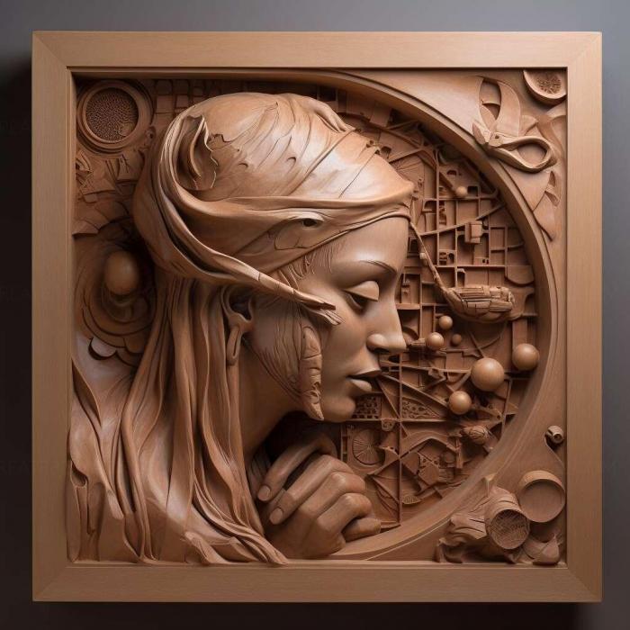 نموذج ثلاثي الأبعاد لآلة CNC 3D Art 